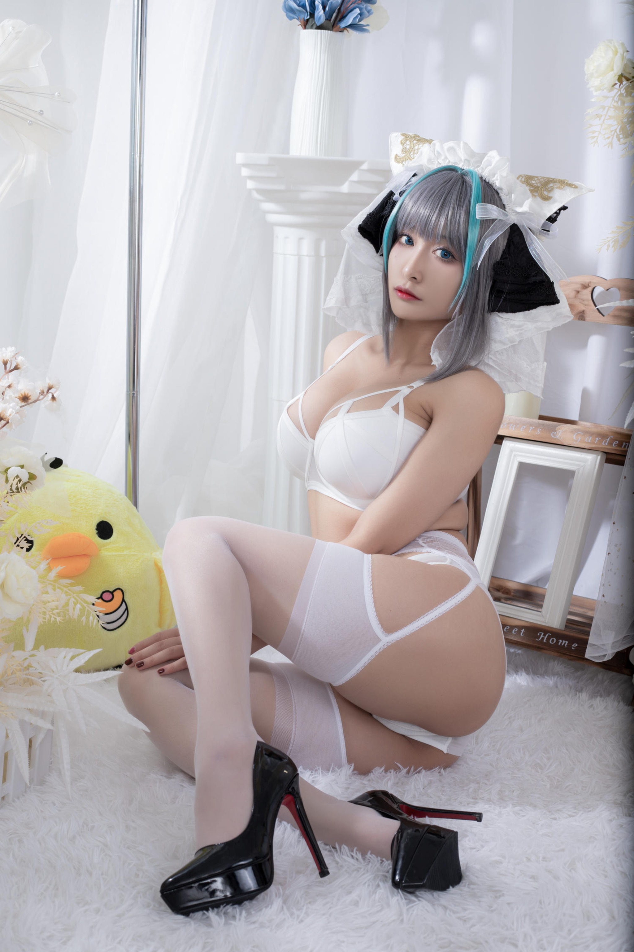 图片[1]-洛璃 LoLiSAMA – NO.090 碧蓝航线 柴郡同人内衣[66P]-XikXak